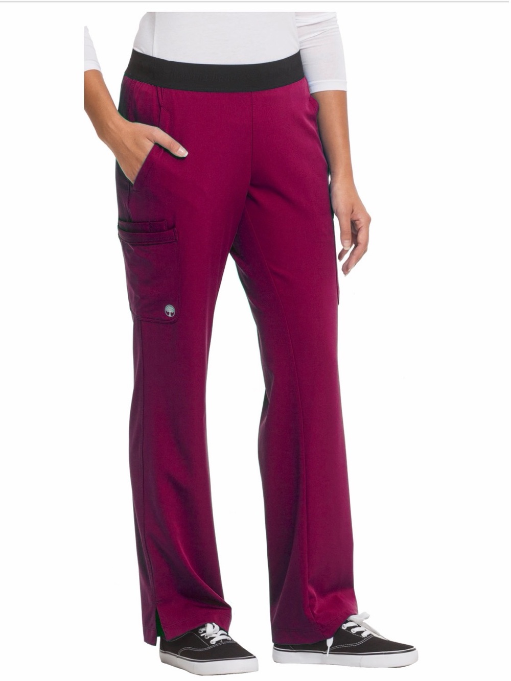 Healing Hands Scrubs Women's Rachel Pants Size XS-P Wine